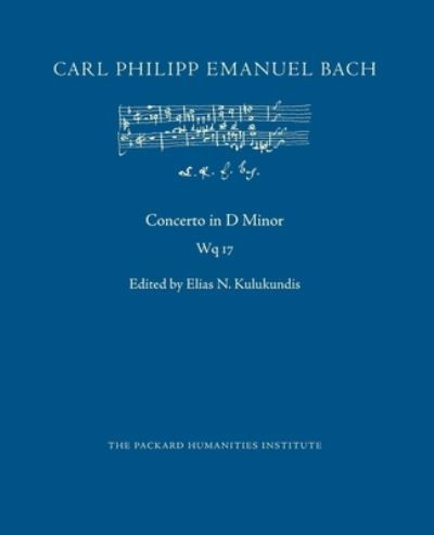 Cover for Carl Philipp Emanuel Bach · Concerto in D Minor, Wq 17 (Pocketbok) (2019)