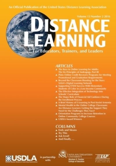 Distance Learning Volume 13, Issue 2, 2016 - Michael Simonson - Books - Information Age Publishing - 9781681236315 - September 14, 2016
