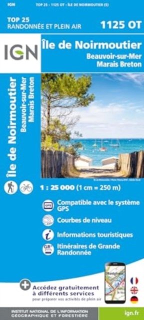 Cover for Ile de Noirmoutier / Beauvoir-sur-Mer / Marais Breton - TOP 25 (Landkarten) (2024)