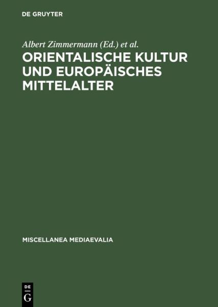 Cover for G. Vuillemin-Diem · Oriental.Kultur u.eur (Book) (1985)
