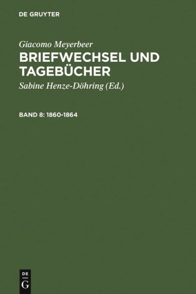 Cover for Meyerbeer · 1860-1864 (Book) (2006)