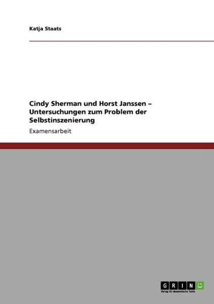 Cover for Staats · Cindy Sherman und Horst Janssen (Book)