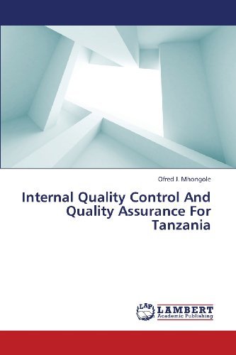 Cover for Ofred J. Mhongole · Internal Quality Control and Quality Assurance for Tanzania (Paperback Book) (2013)