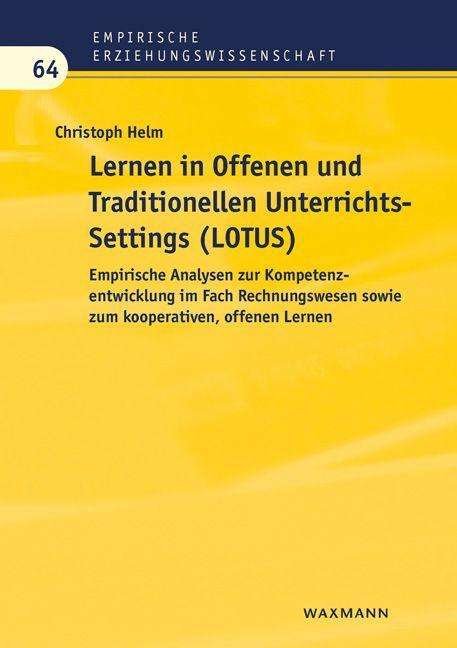Cover for Helm · Lernen in Offenen und Traditionell (Bog)