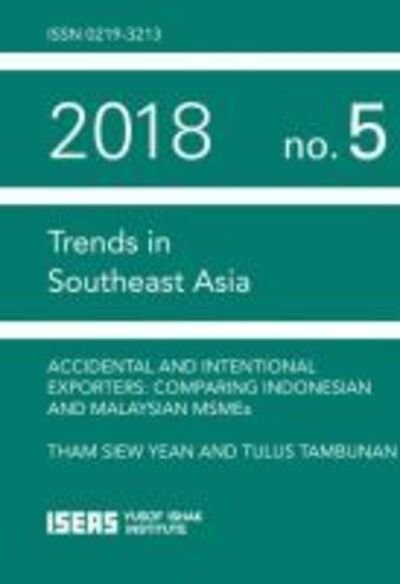 Cover for Tham Siew Yean · Accidental and Intentional Exporters: Comparing Indonesian and Malaysian MSMEs (Paperback Book) (2019)