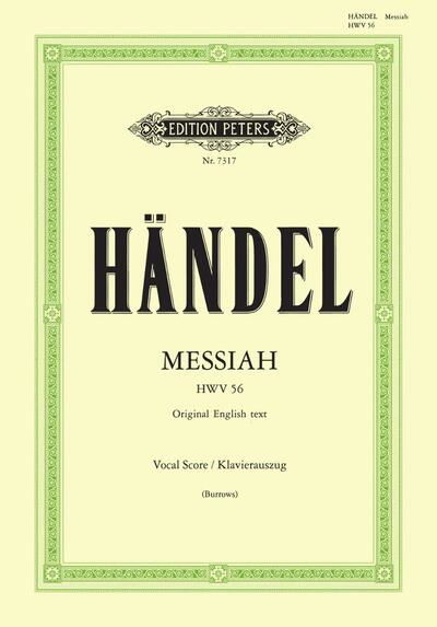 Messiah - Handel - Livros - Edition Peters - 9790014056315 - 12 de abril de 2001