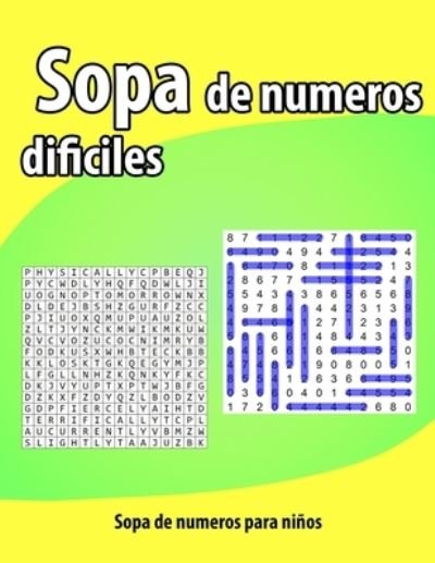 Cover for F F M · Sopa de numeros dificiles (Pocketbok) (2021)