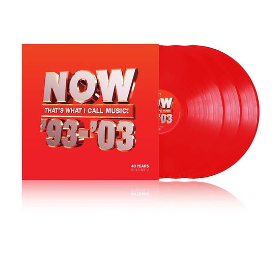 Now Music · Now That's What I Call 40 Years: Vol. 2 1993-2003 (LP) [Red Vinyl edition] (2023)