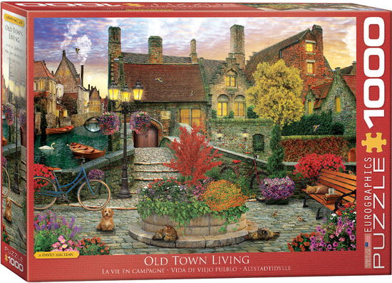 Cover for Puslespil Old Town by David McLean · Puslespil Old Town by David McLean - 1000 brikker, 48*68cm (Jigsaw Puzzle) (2024)