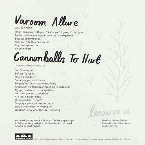 Cover for Lemuria · Varoom Allure (7&quot;) (2012)