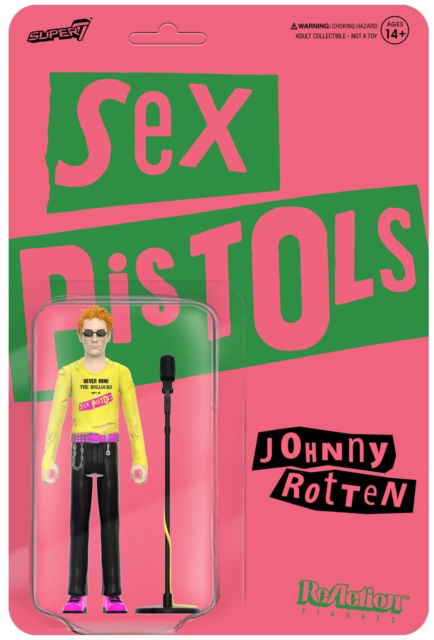 Johnny Rotten (Never Mind The Bollocks) Sex Pistols Reaction Wave 2 - Sex Pistols - Merchandise - SUPER 7 - 0840049834316 - 28. Juli 2023