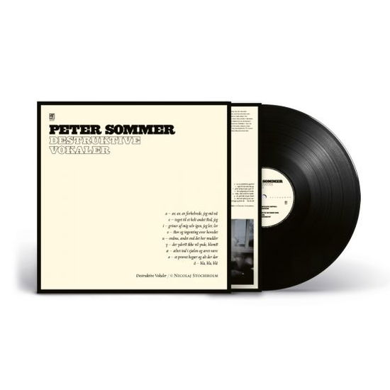 Destruktive Vokaler - Peter Sommer - Musiikki - GENLYD 2000 - 0886973919316 - perjantai 23. lokakuuta 2020