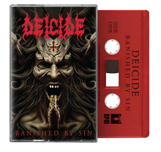 Cover for Deicide · Banished By Sin (Kaseta) [Red Cassette edition] (2024)