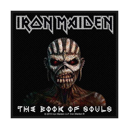 Iron Maiden Standard Woven Patch: The Book Of Souls (Retail Pack) - Iron Maiden - Fanituote - PHD - 5055339765316 - maanantai 19. elokuuta 2019