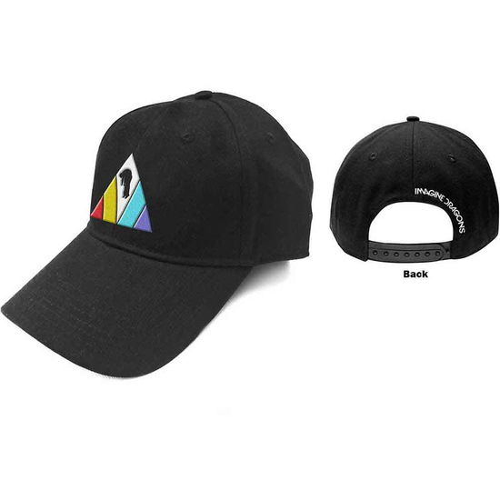 Imagine Dragons Unisex Baseball Cap: Triangle Logo (Black) - Imagine Dragons - Produtos - ROCK OFF - 5056170668316 - 15 de fevereiro de 2019