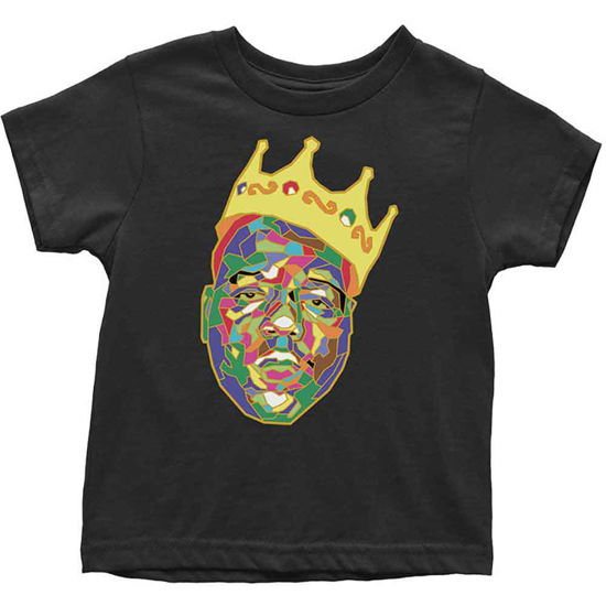 Cover for Biggie Smalls · Biggie Smalls Kids Toddler T-Shirt: Crown (5 Years) (T-shirt) [size 5-6yrs] [Black - Kids edition]