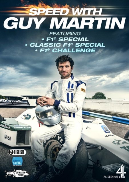 Cover for Guy Martin Formula 1 Specials DVD · Guy Martin - The Formula 1 Specials (DVD) (2018)
