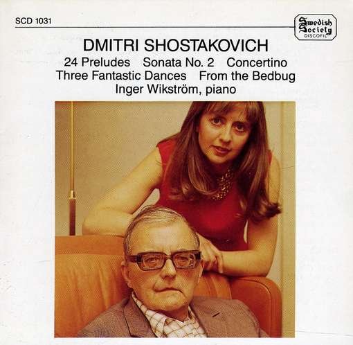 Cover for Shostakovich / Wikstrom · 24 Preludes Sonata 2 (CD) (1988)