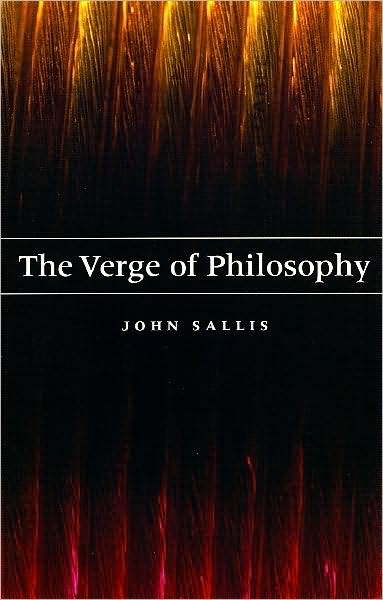 Cover for John Sallis · The Verge of Philosophy (Taschenbuch) (2009)