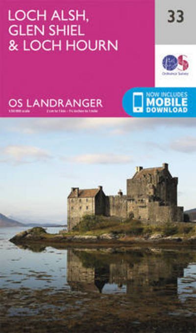 Cover for Ordnance Survey · Loch Alsh, Glen Shiel &amp; Loch Hourn - OS Landranger Map (Kort) [February 2016 edition] (2016)