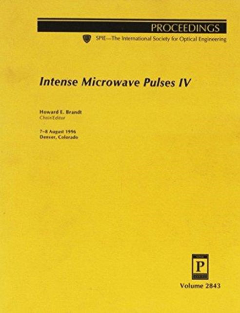 Cover for Brandt · Intense Microwave Pulses Iv (Pocketbok) (2006)