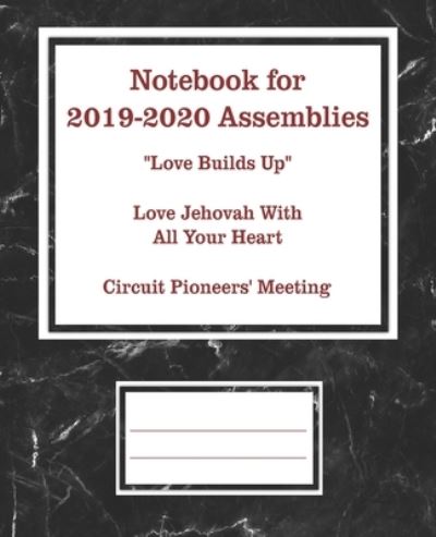 Cover for Jks Books and Gifts · Notebook for 2019-2020 Assemblies (Paperback Book) (2019)