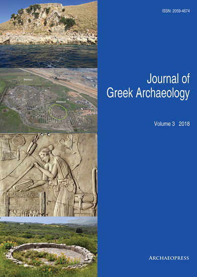 Cover for Journal of Greek Archaeology Volume 3 2018 - Journal of Greek Archaeology (Paperback Book) (2018)