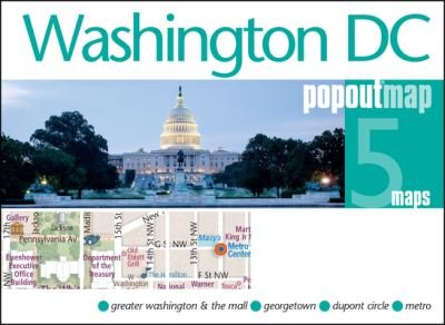 Cover for Popout Maps · Washington DC PopOut Map - PopOut Maps (Landkart) (2022)