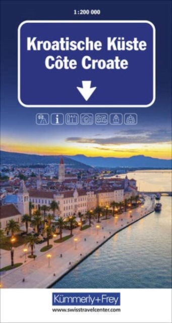 Croatian Coast - Road maps -  - Książki - Kummerly & Frey,Switzerland - 9783259018316 - 14 kwietnia 2023