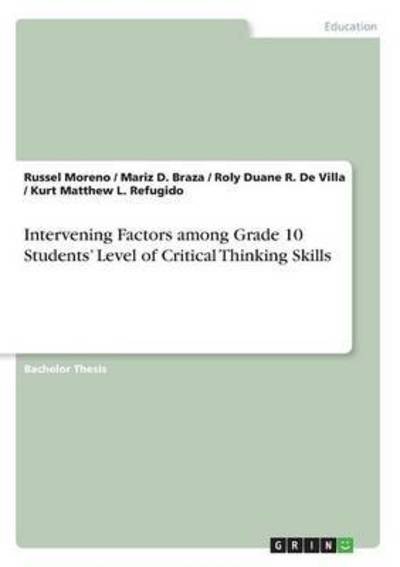 Cover for Moreno · Intervening Factors among Grade (Bok)