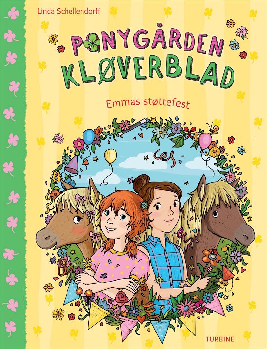Cover for Linda Schellendorff · Ponygården Kløverblad - Emmas støttefest (Innbunden bok) [1. utgave] (2020)