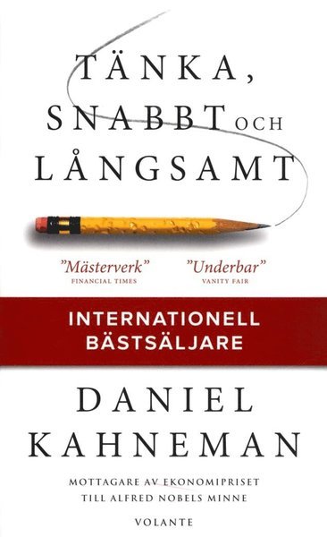 Cover for Daniel Kahneman · Tänka, snabbt och långsamt (Taschenbuch) (2017)