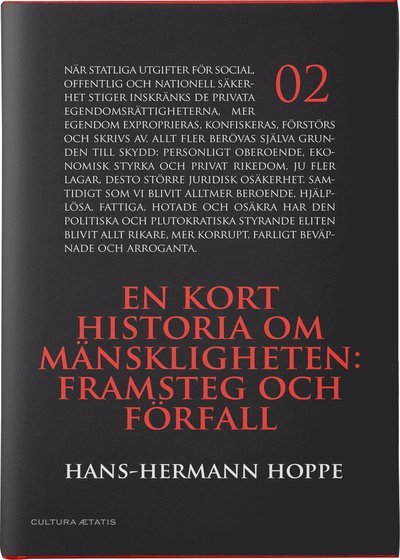 Cover for Hans-Hermann Hoppe · Mänsklighetens historia i korthet (Innbunden bok) (2018)