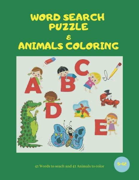 Cover for Reda Hamdan · Word Search Puzzle &amp; Animals Coloring (Paperback Book) (2020)