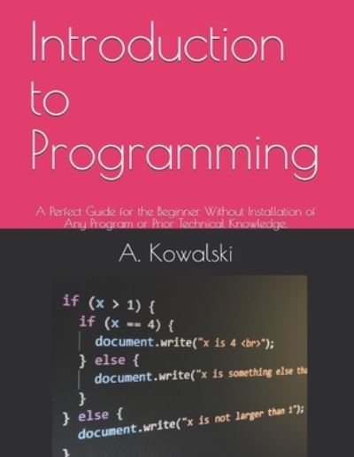 Cover for A Kowalski · Introduction to Programming (Paperback Book) (2020)