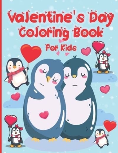 Cover for Mas Publications · Valentine's Day Coloring Book for Kids (Paperback Book) (2021)