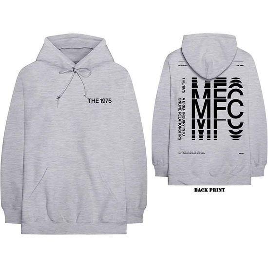 The 1975 Unisex Pullover Hoodie: ABIIOR MFC (Grey) (Back Print) - The 1975 - Merchandise -  - 9950670253316 - 