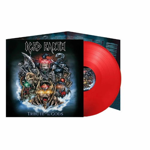 Cover for Iced Earth · Tribute To The Gods (Red Vinyl In Deluxe Triple Gatefold) (LP) (2025)