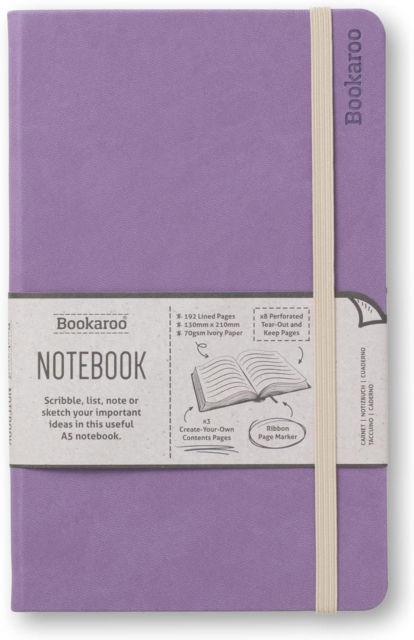 Cover for Bookaroo Notebook (A5) Journal - Aubergine (Paperback Book) (2023)