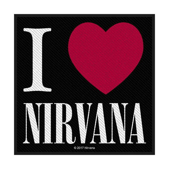Nirvana Standard Patch: I Love Nirvana - Nirvana - Produtos - Razamataz - 5055339784317 - 19 de agosto de 2019