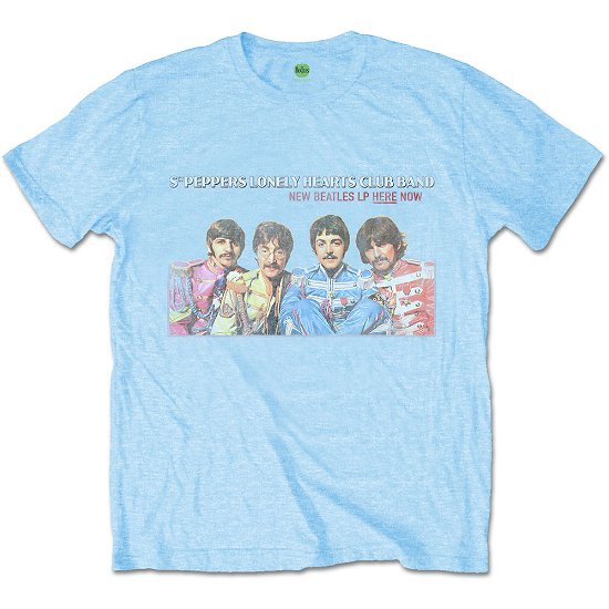 Cover for The Beatles · The Beatles Unisex T-Shirt: LP Here Now (T-shirt) [size S] [Blue - Unisex edition]
