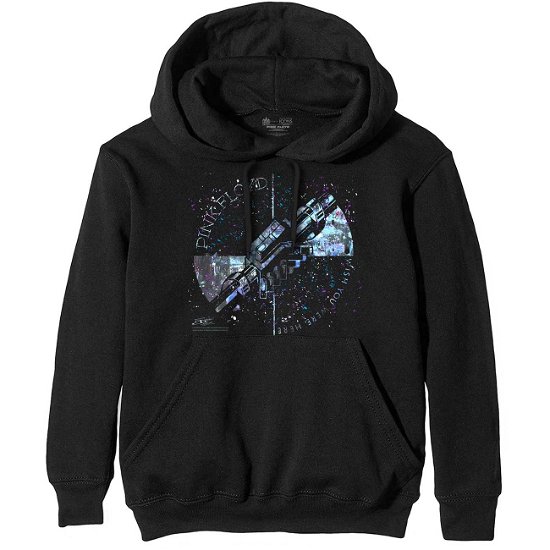 Cover for Pink Floyd · Pink Floyd Unisex Pullover Hoodie: Machine Greeting Blue (Hoodie) [size S] [Black - Unisex edition] (2019)