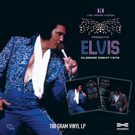 Cover for Elvis Presley · Las Vegas Closing Night 1972 (LP) [Remastered edition] (2024)