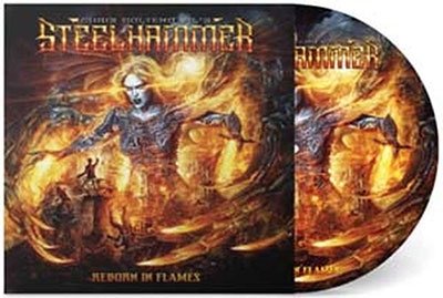 Cover for Chris Bohltendahls Steelhammer · Reborn In Flames (LP) [Picture Disc edition] (2023)