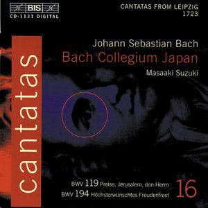 Cover for Bach / Kupfer / Kooij / Suzuki / Bach Coll Japan · Cantatas 16 (CD) (2002)