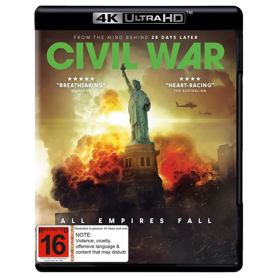 Civil War - Civil War - Elokuva - ROADSHOW - 9398700058317 - perjantai 19. heinäkuuta 2024