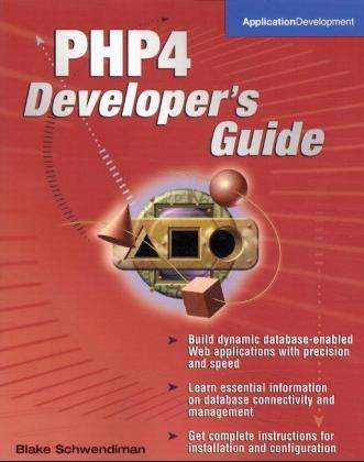 Cover for Blake Schwendiman · Php 4 Developer's Guide (Paperback Bog) (2001)