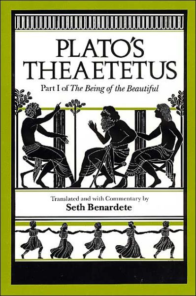 Cover for Plato · Plato's Theaetetus: Part I of The Being of the Beautiful (Paperback Book) (1986)