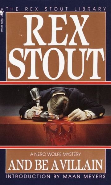 Cover for Rex Stout · And Be a Villain - Nero Wolfe (Pocketbok) (1994)