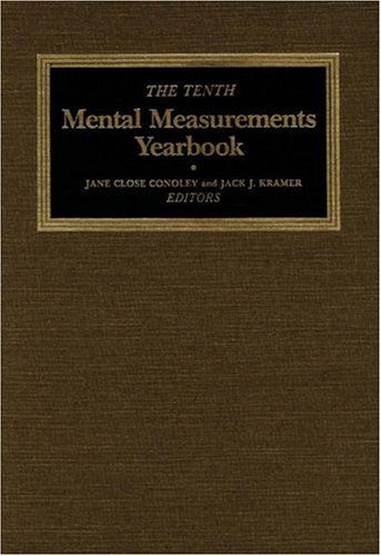 Cover for Buros Center · The Tenth Mental Measurements Yearbook (Buros Mental Measurements Yearbook) (V. 10) (Hardcover Book) (1989)